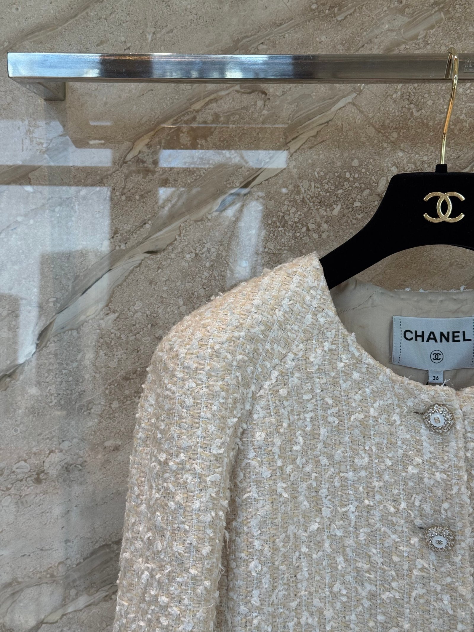 Chanel tweed coat D111906 - Image 5