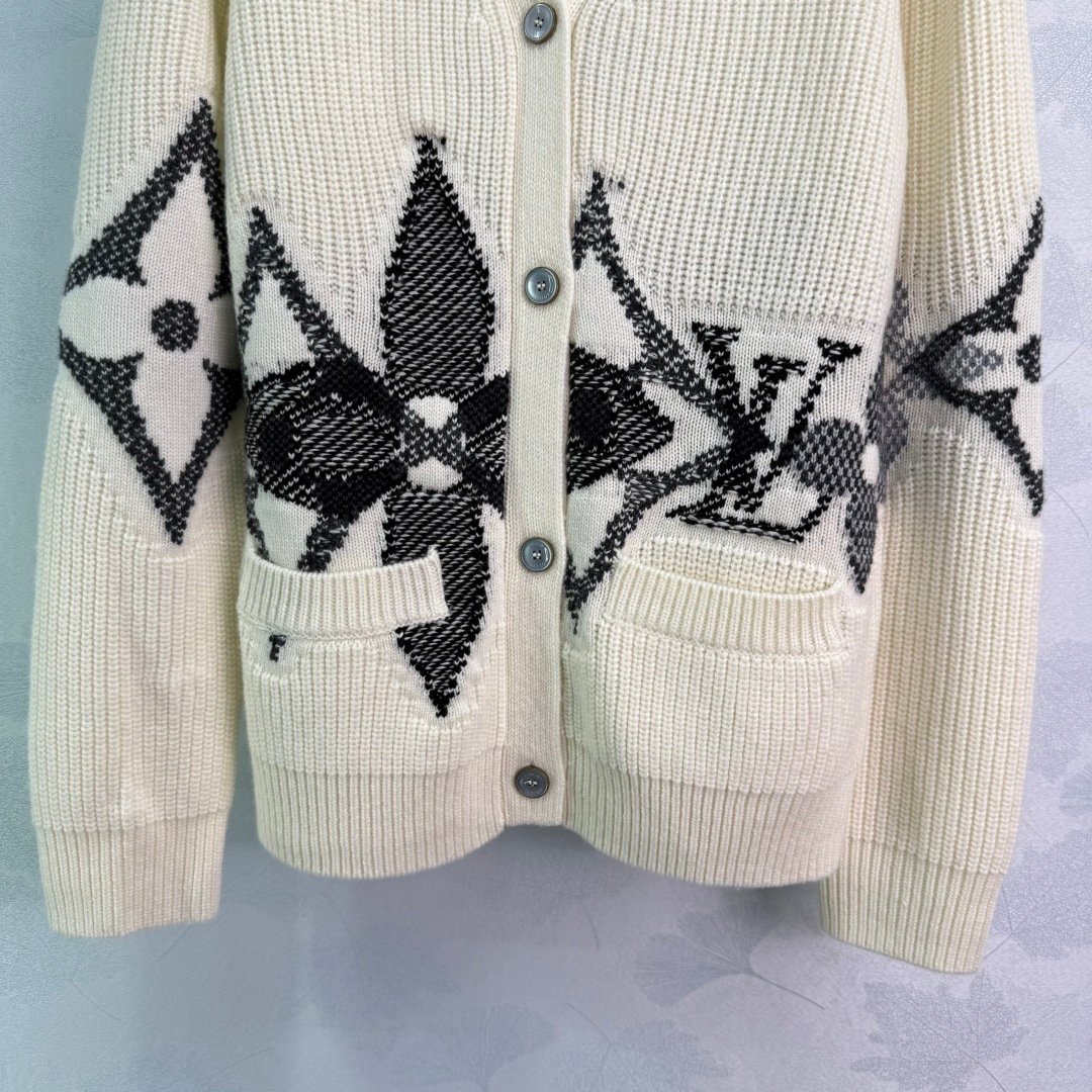 Louis Vuitton Graphic Knitted Cardigan D112004 - Image 6
