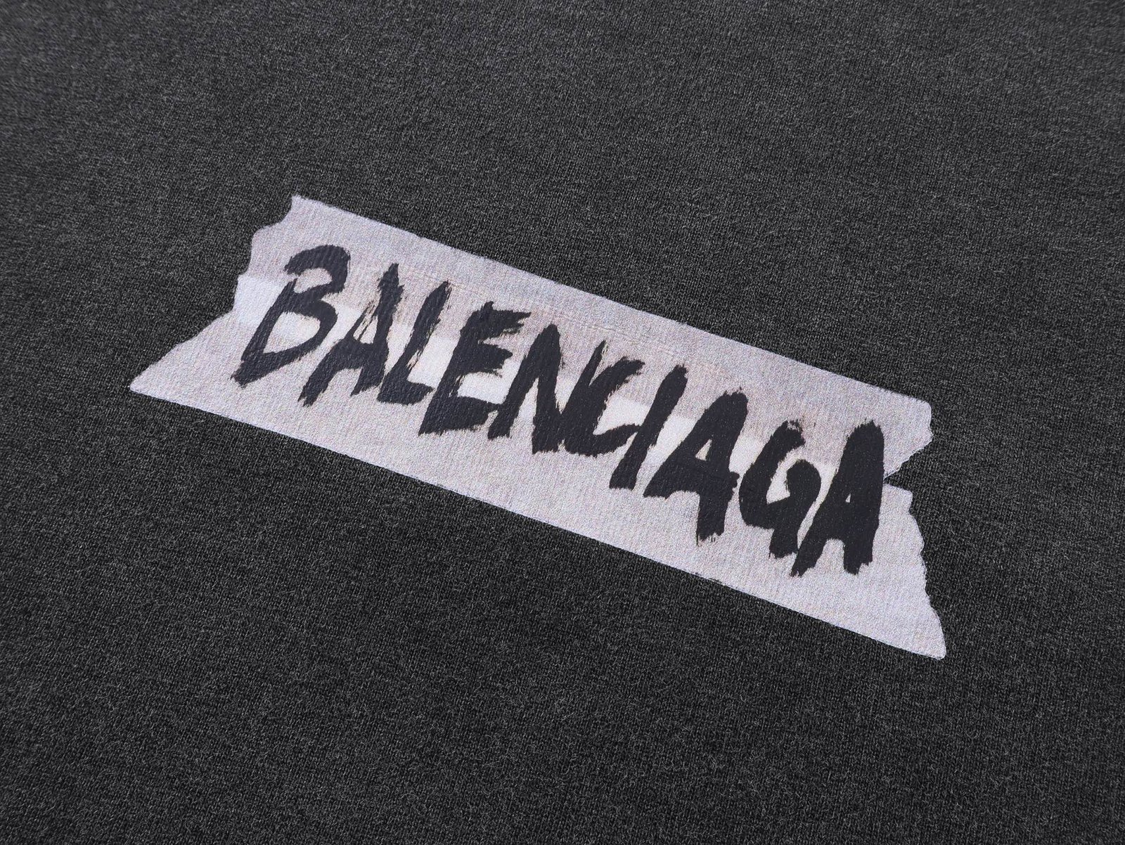 Balenciaga black washed long-sleeved T-shirt 112001 - Image 6