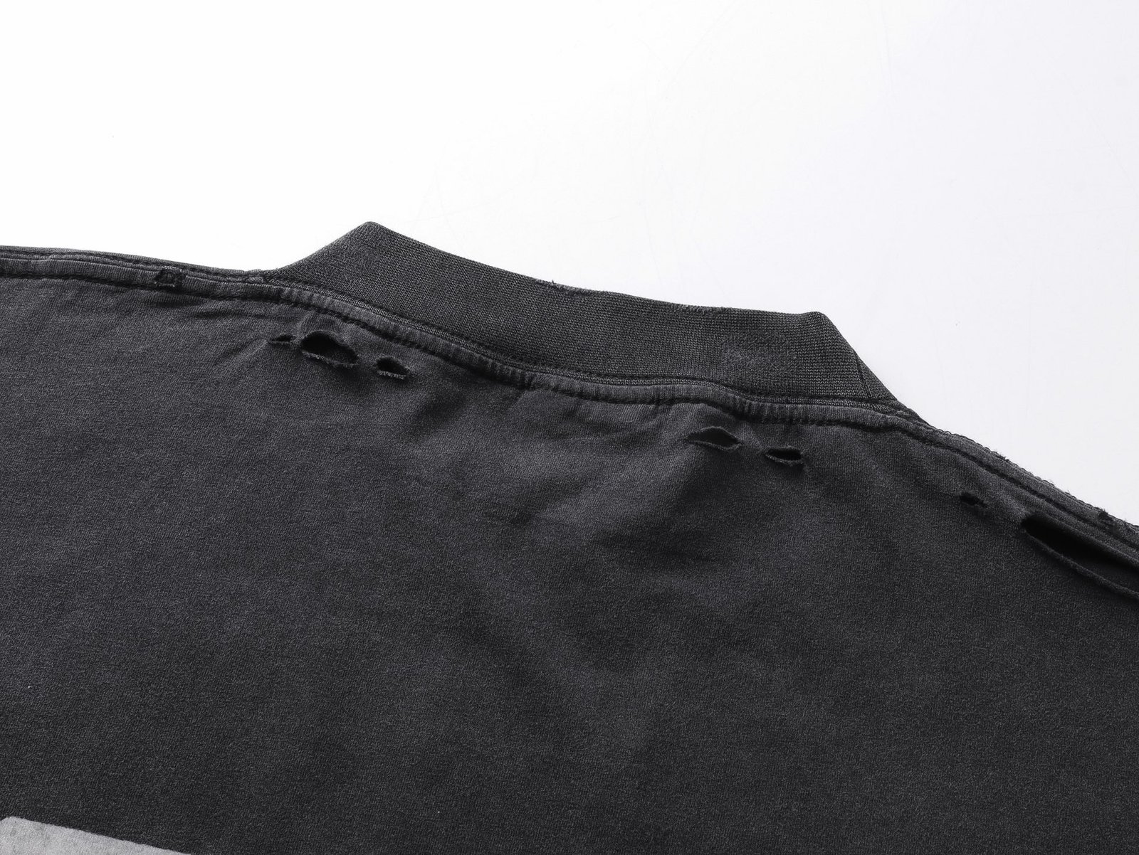 Balenciaga black washed long-sleeved T-shirt 112001 - Image 8