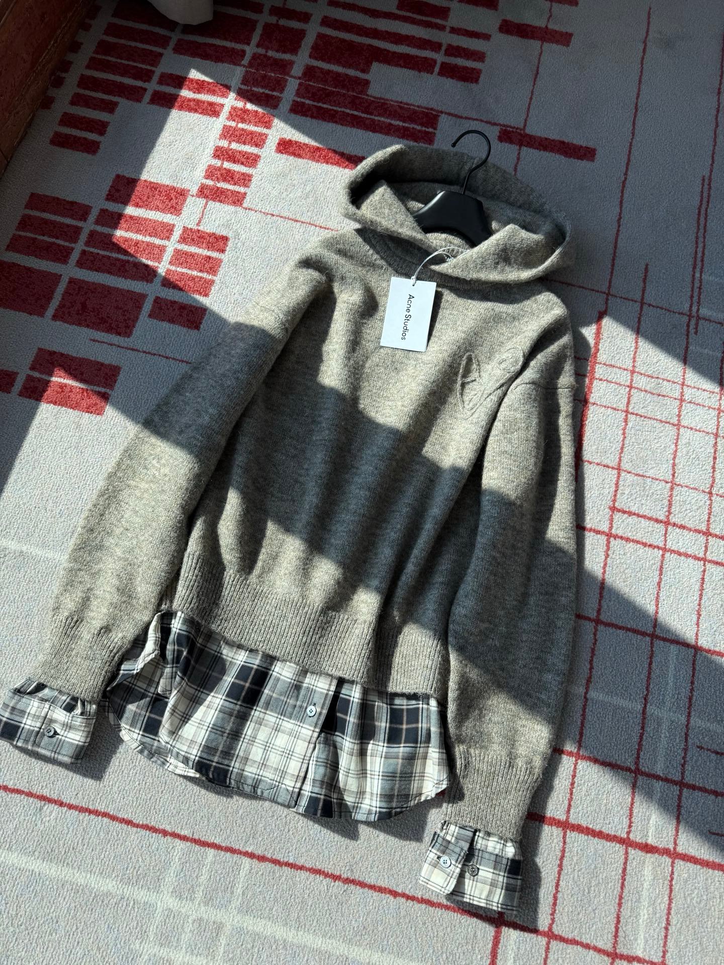 Acne Studios - Layered wool hoodie D112108 - Image 3