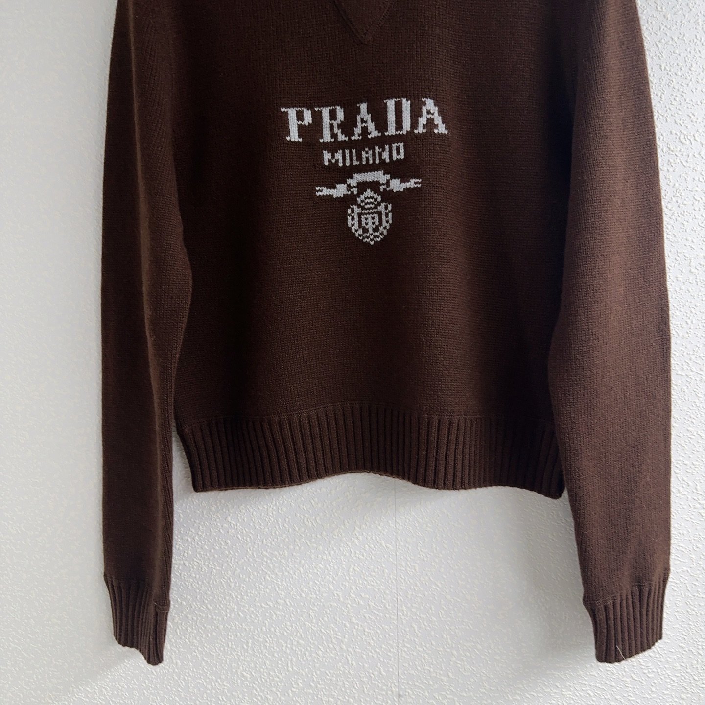 Prada wool and cashmere crewneck sweater D112202 - Image 5