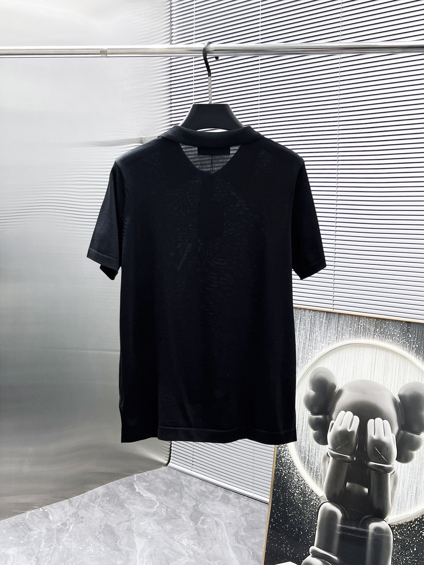Louis Vuitton Cashmere And Cotton Blend Short-Sleeved Polo 112401 - Image 3