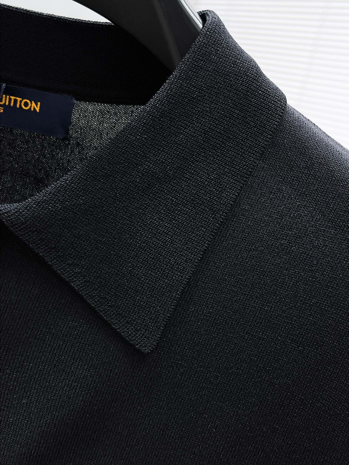 Louis Vuitton Cashmere And Cotton Blend Short-Sleeved Polo 112401 - Image 7