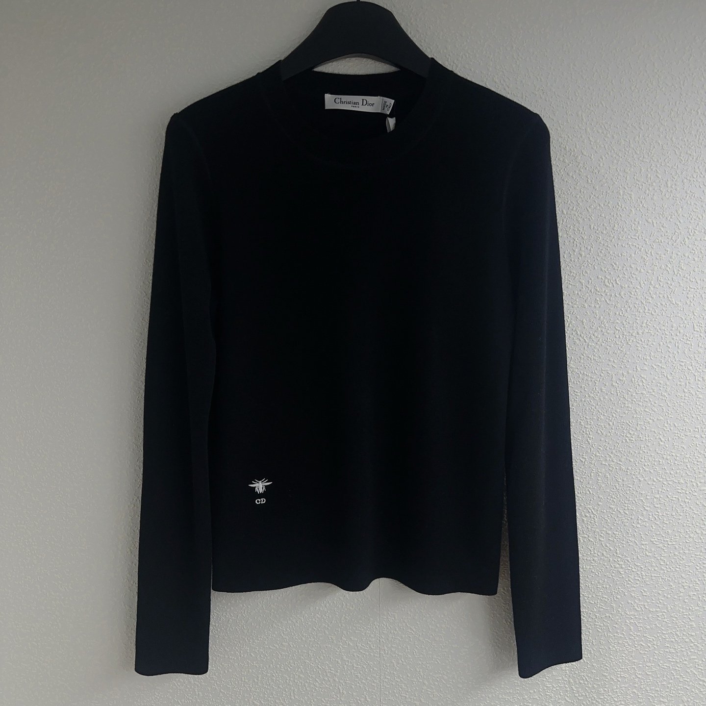 DIOR Little Bee Embroidered Pullover Knit Shirt D112604 - Image 2