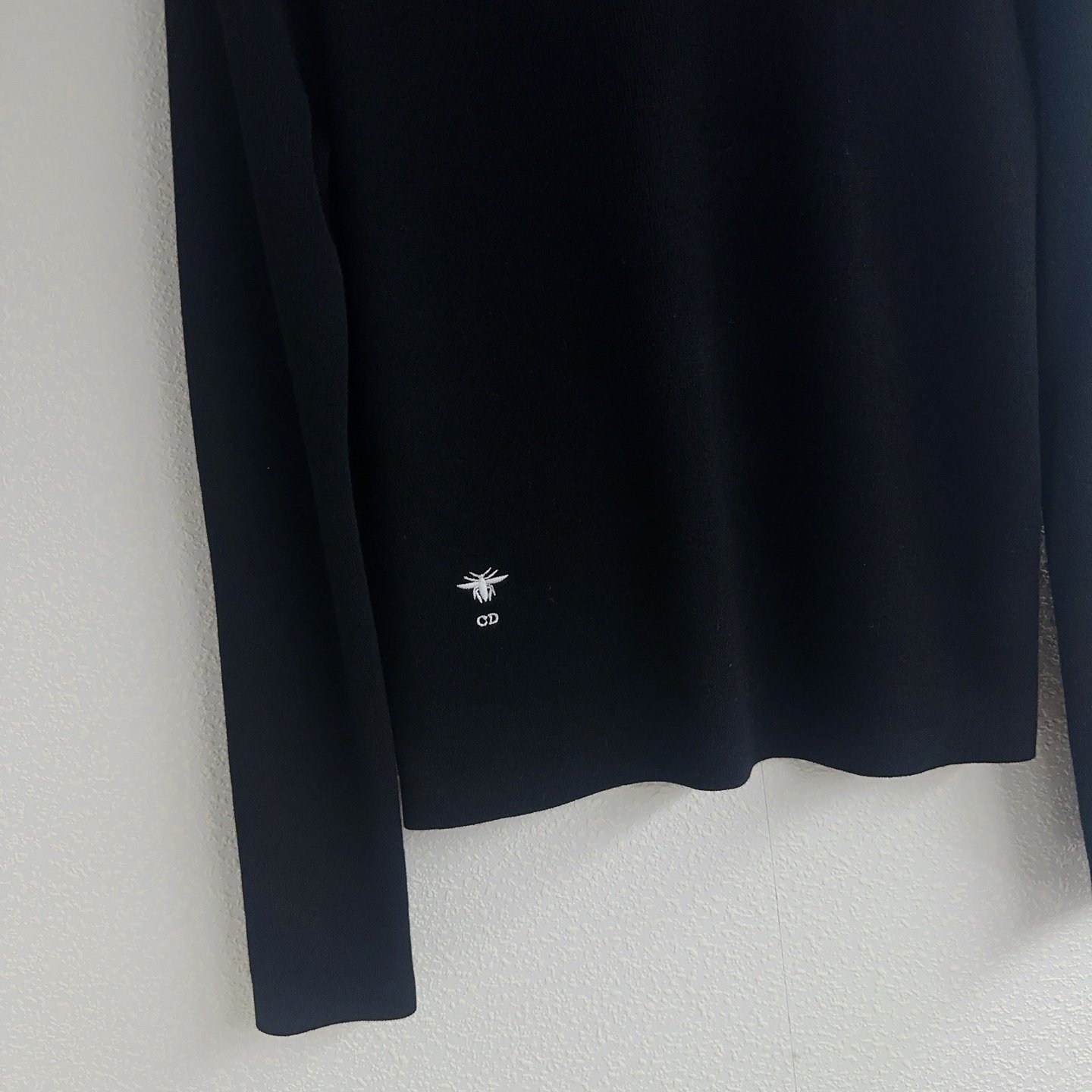 DIOR Little Bee Embroidered Pullover Knit Shirt D112604 - Image 5