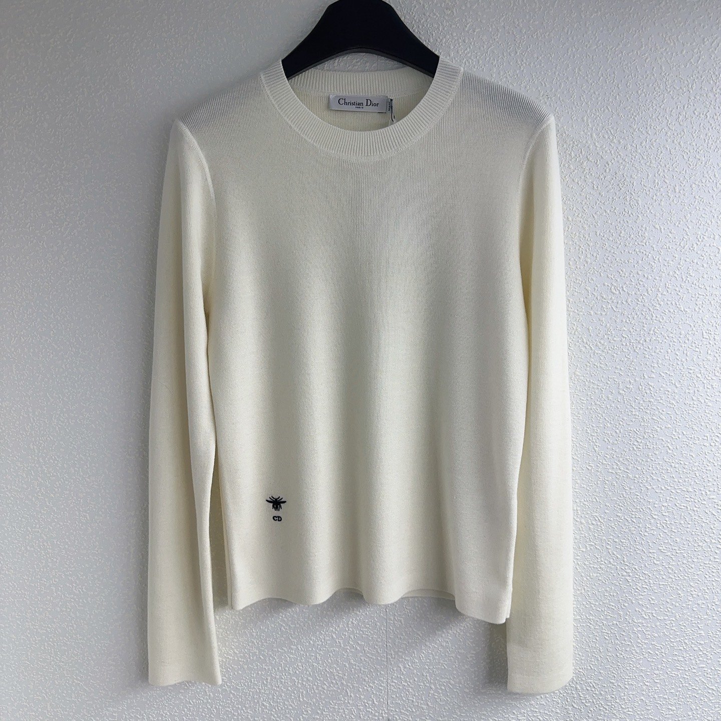 DIOR Little Bee Embroidered Pullover Knit Shirt D112604 - Image 6