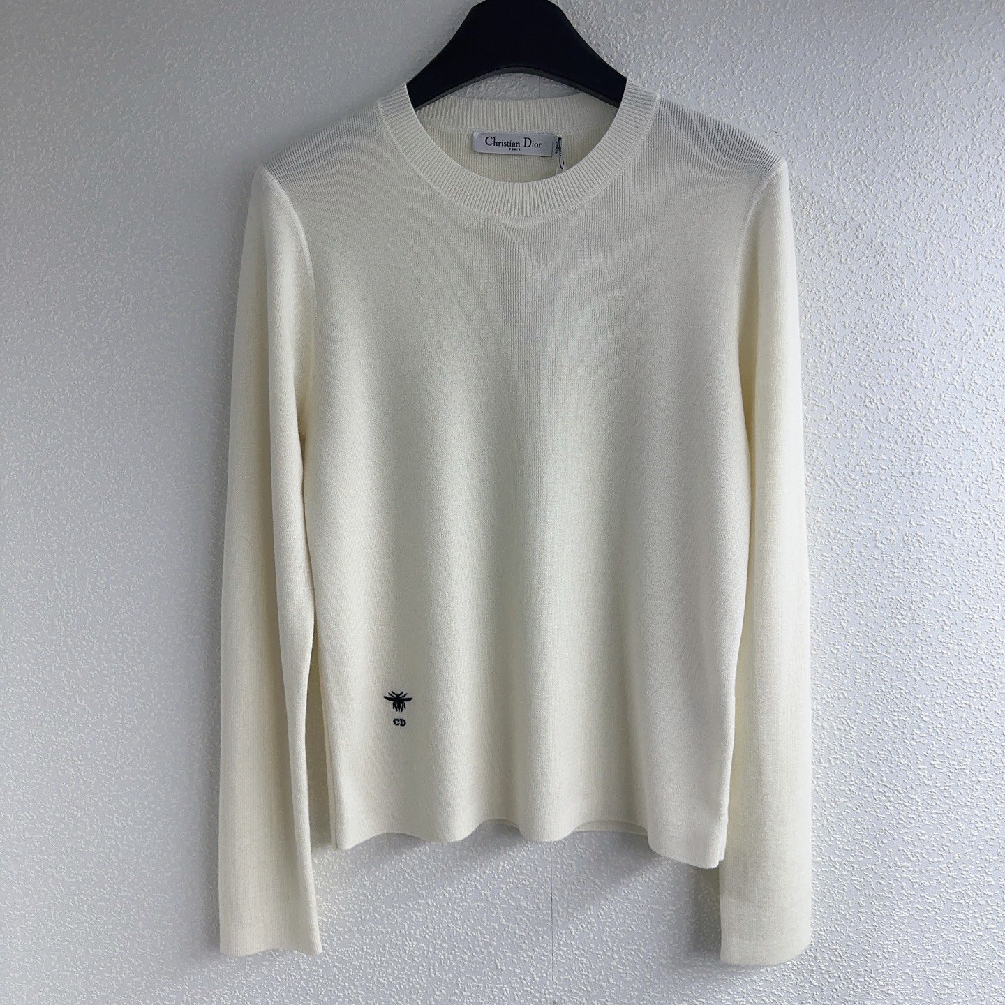 DIOR Little Bee Embroidered Pullover Knit Shirt D112604 - Image 7