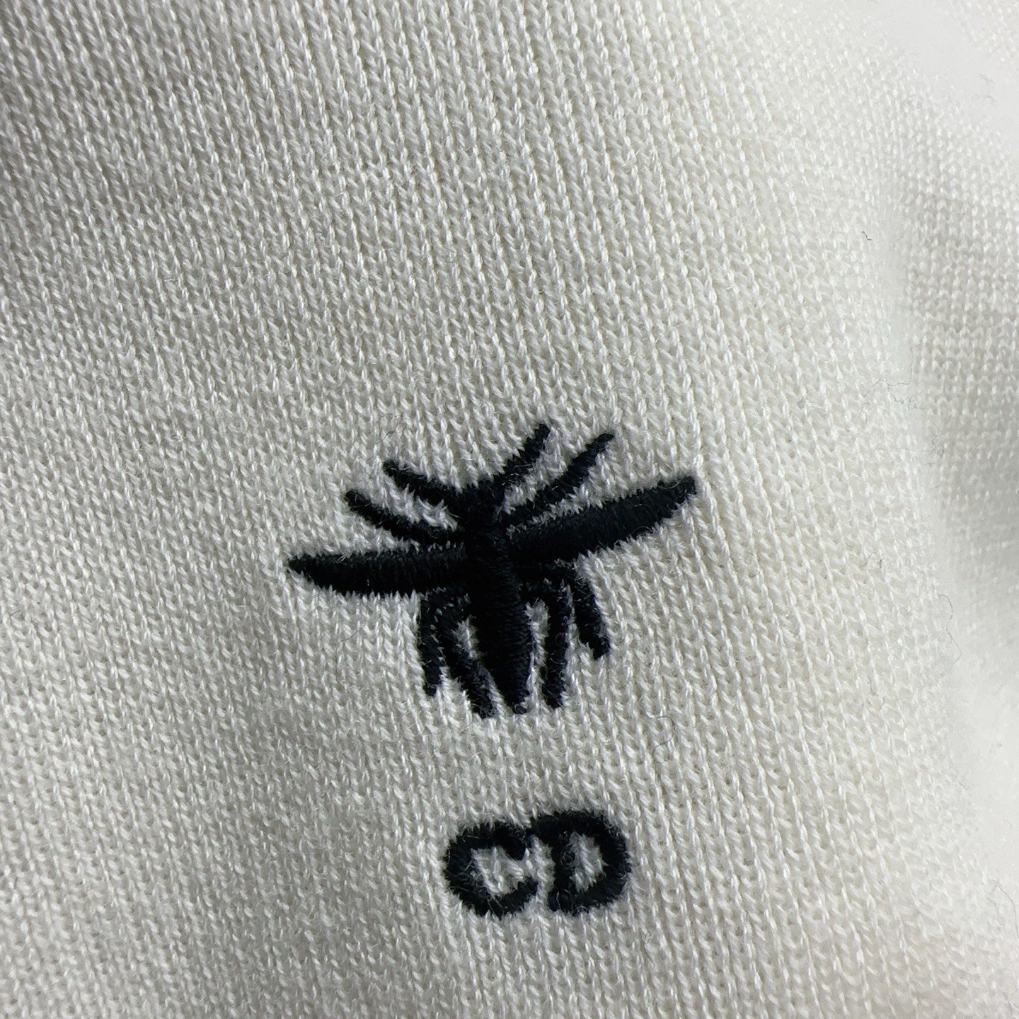 DIOR Little Bee Embroidered Pullover Knit Shirt D112604 - Image 11
