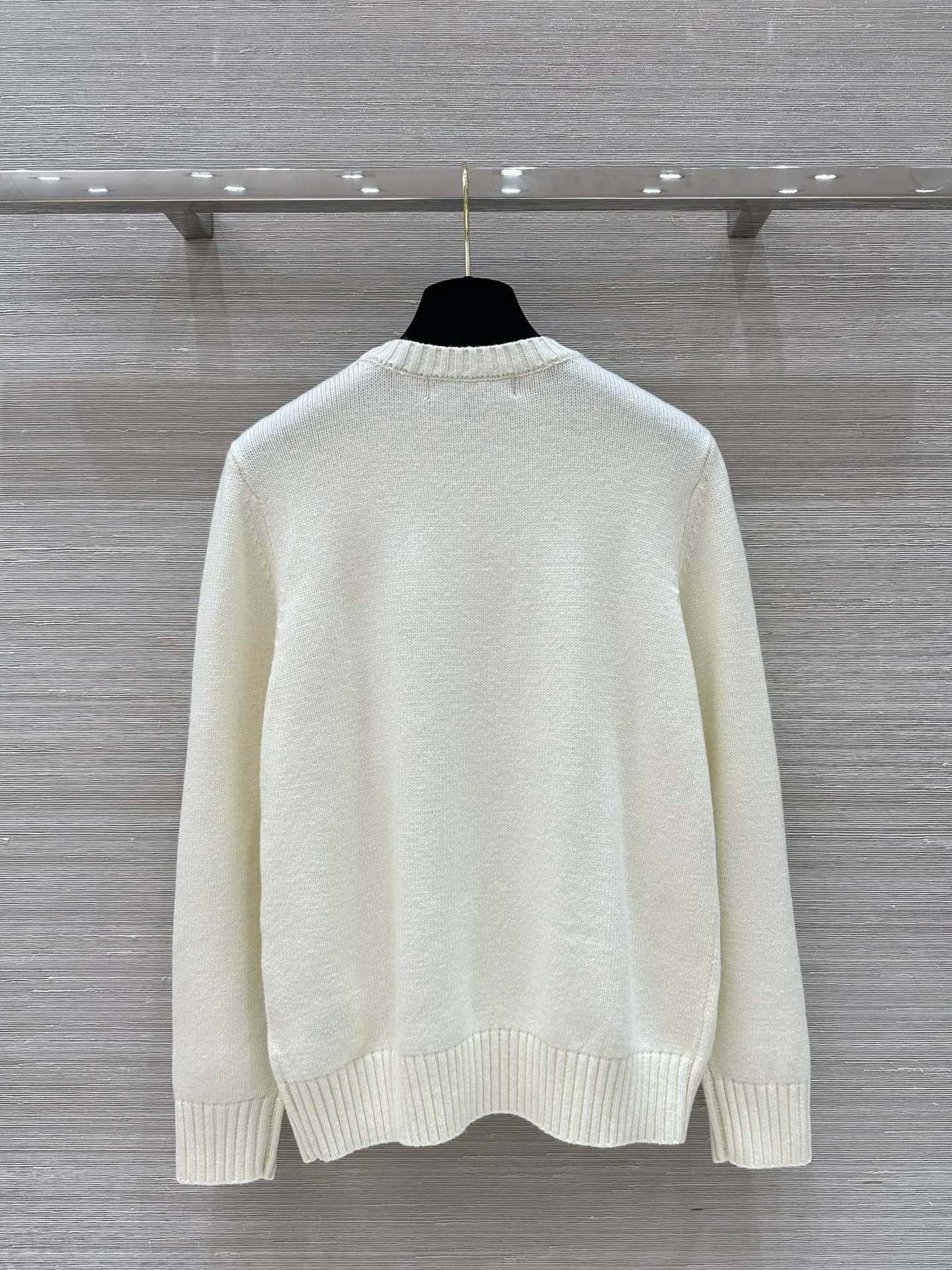 RL wool patch teddy bear knitted sweater D112605 - Image 4