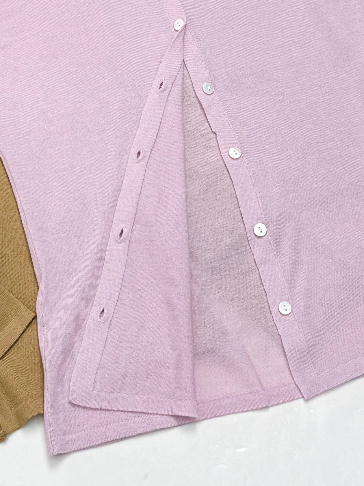 Theory Wool Polo Neck Knitted Cardigan D112610 - Image 7