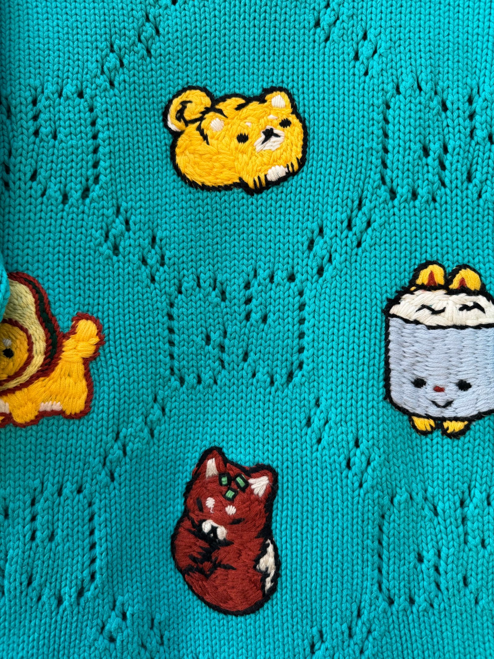 Gucci knit sweater with animal embroidery D112701 - Image 6