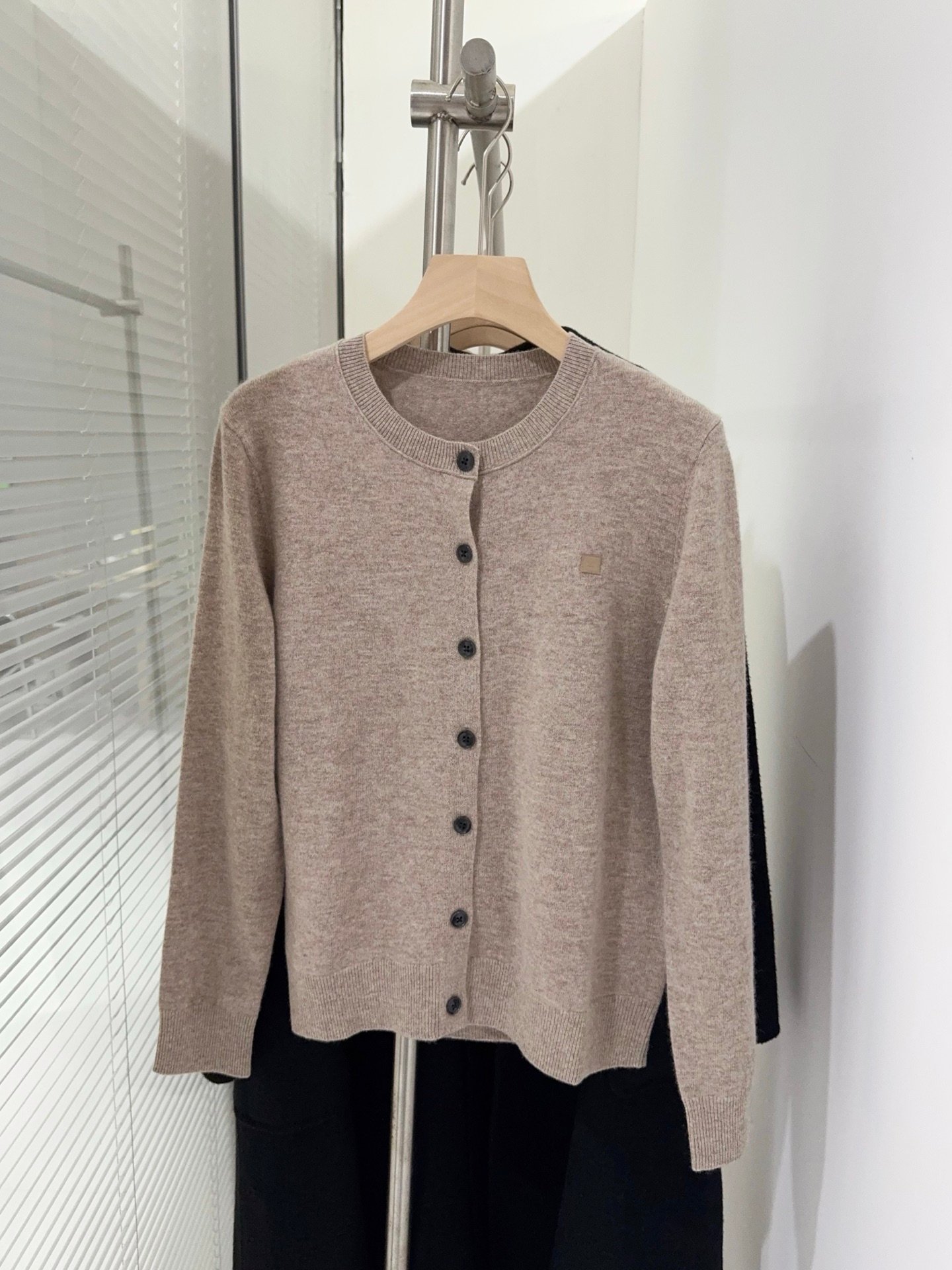 Acne Studios Round-Neck Wool Cardigan D112707 - Image 2