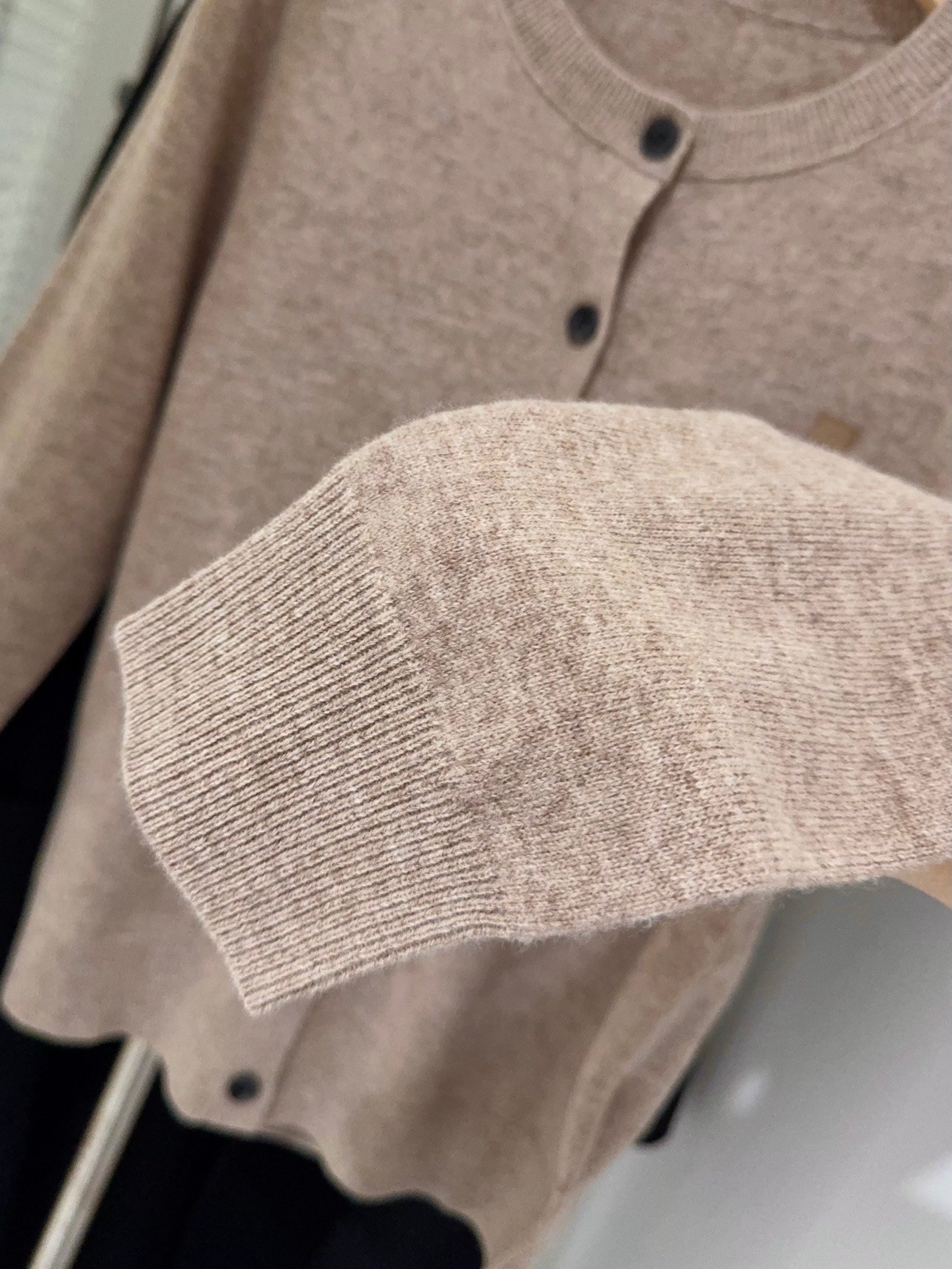 Acne Studios Round-Neck Wool Cardigan D112707 - Image 7