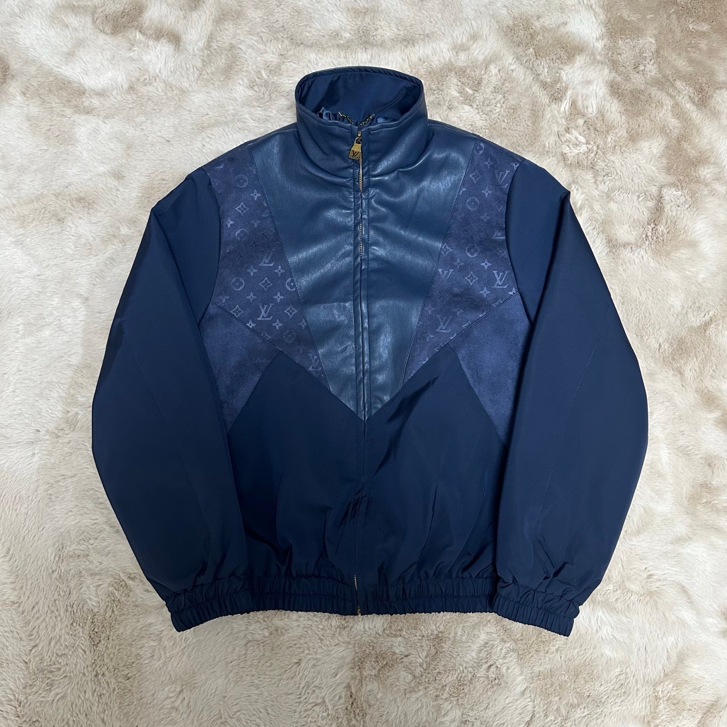 LV Leather Mix Track Top 112710