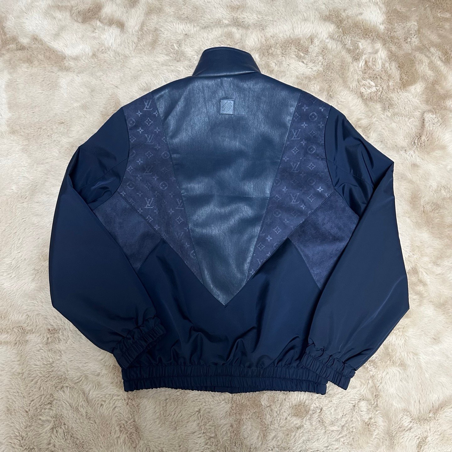 LV Leather Mix Track Top 112710 - Image 3