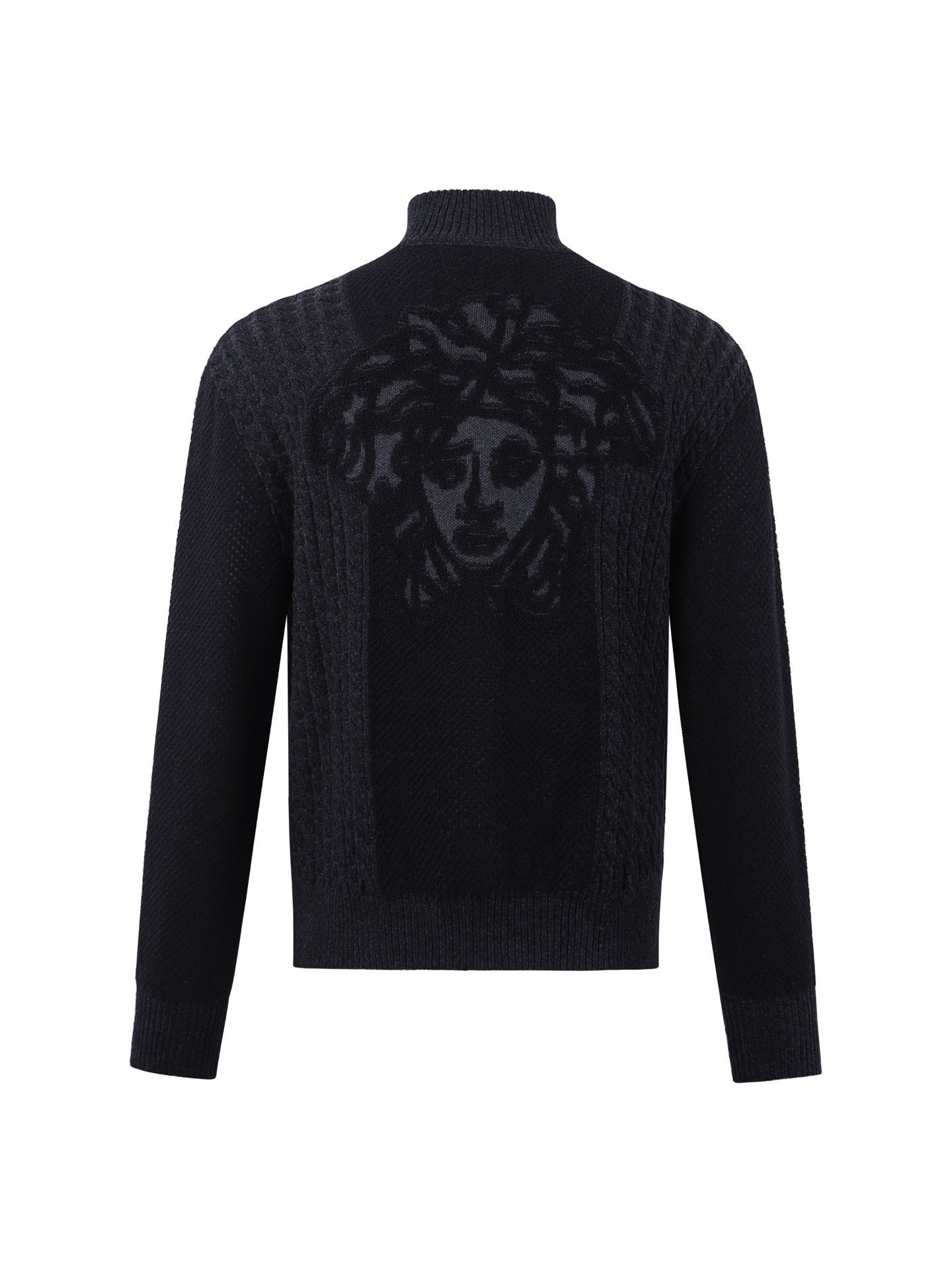 Versace Medusa Knit Zip-Up Cardigan 112801 - Image 3
