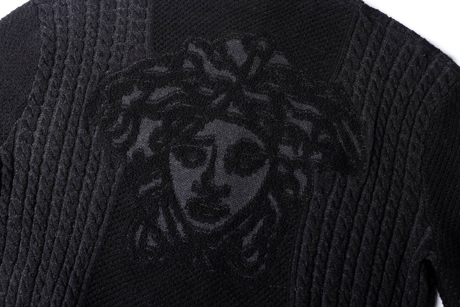 Versace Medusa Knit Zip-Up Cardigan 112801 - Image 6