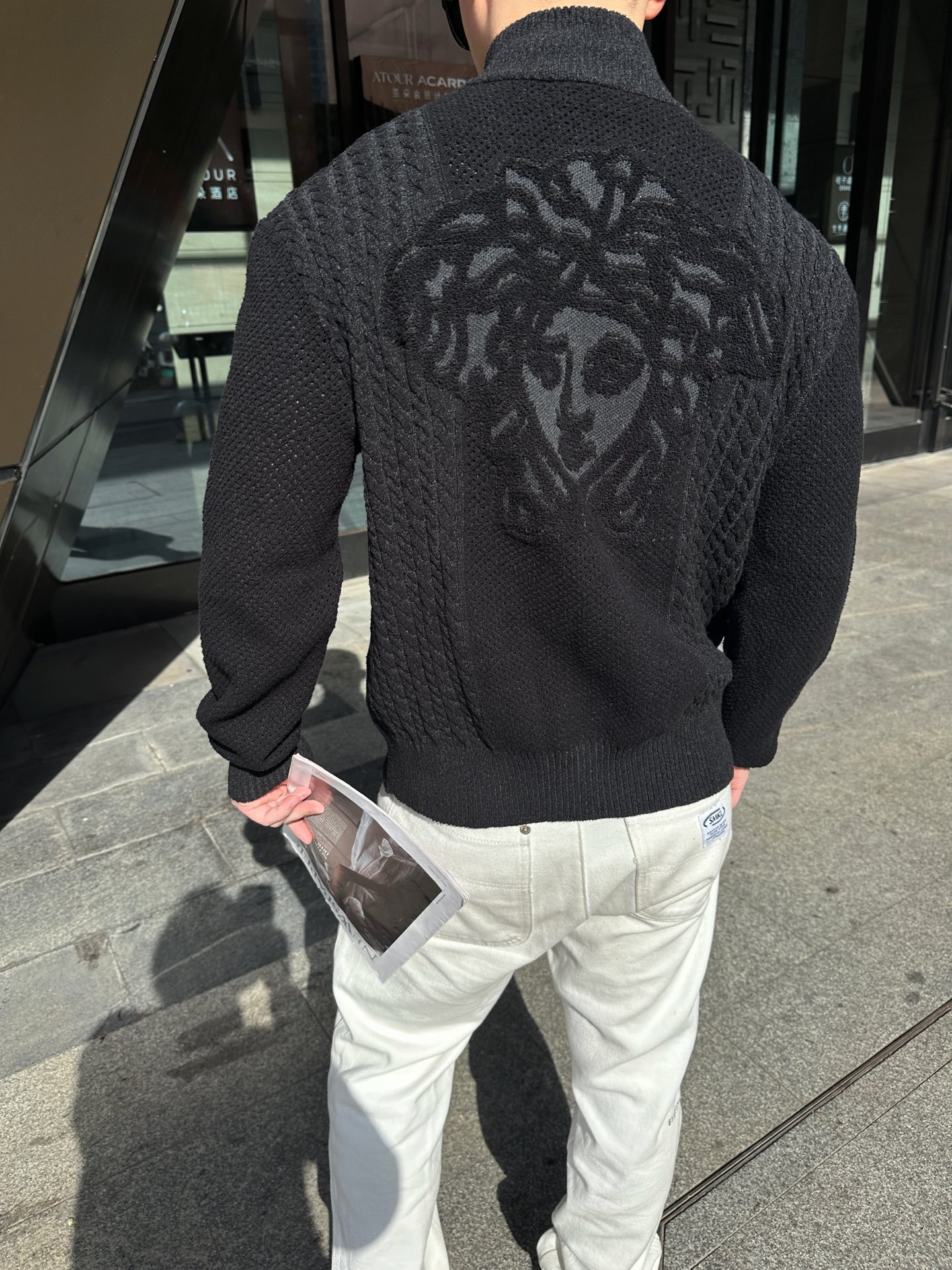 Versace Medusa Knit Zip-Up Cardigan 112801 - Image 10