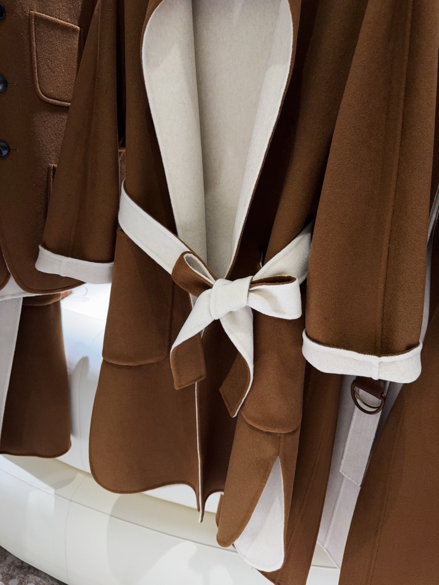 Loro Piana cashmere and wool overcoat D112902 - Image 6