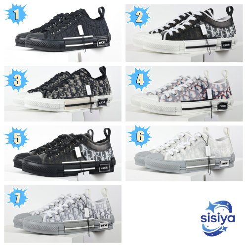 DIOR B23 Oblique Jacquard Low Top Sneakers L120304