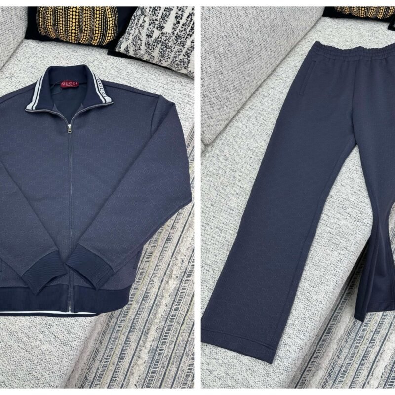 Gucci full-patterned jacket and pants set 122702