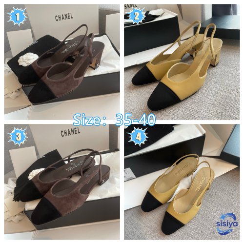 Chanel 2025 Interlocking CC Logo Slingback Sandals L121302