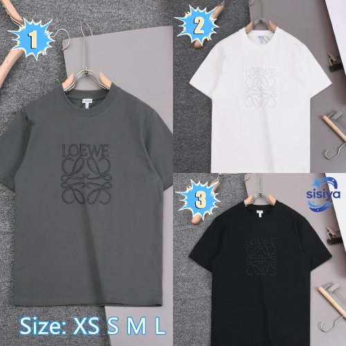 LOEWE Embroidered Round-neck T-shirt 121704