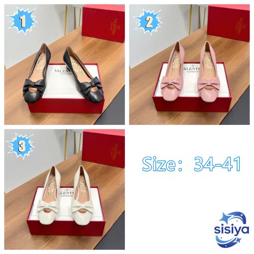 VALENTINO Bow-shaped Round-Toe Shoes L122301