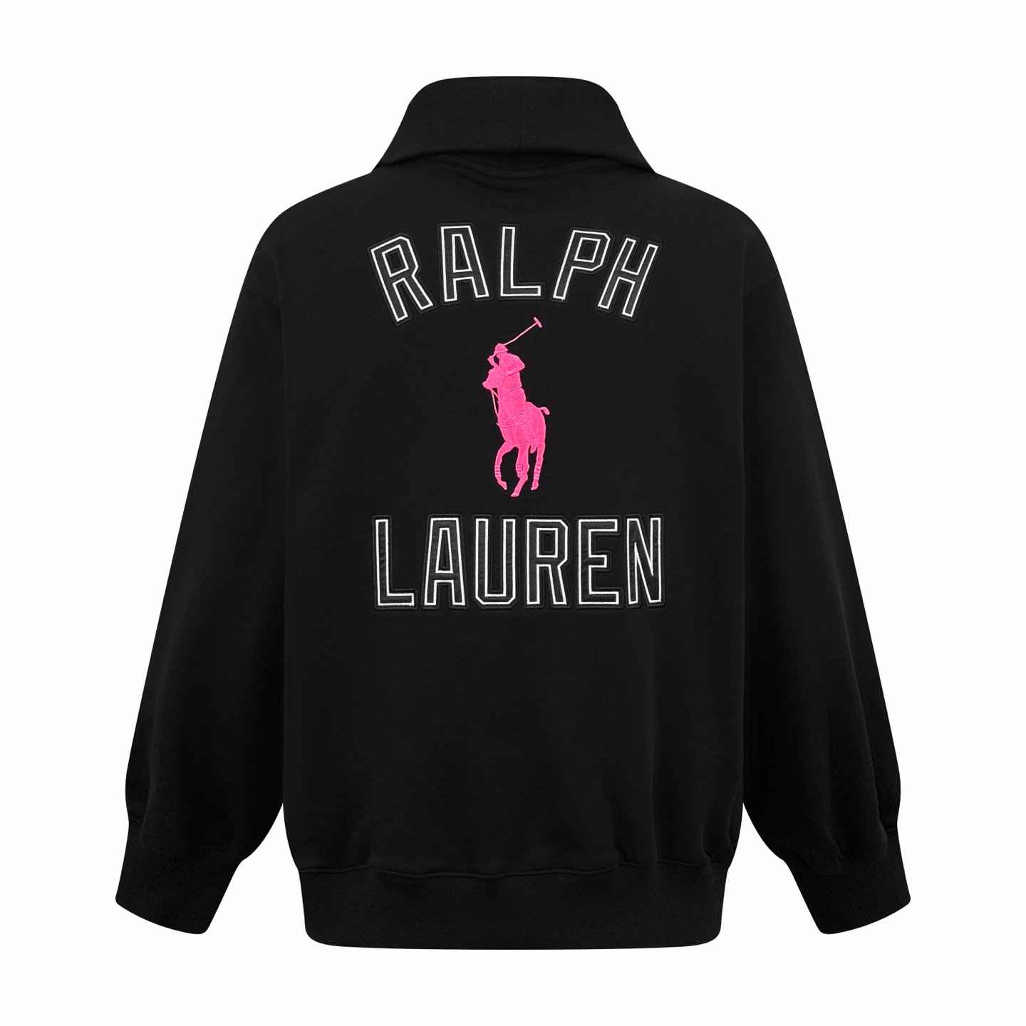Polo Ralph Lauren Black Cotton-Blend Fleece Polo 120207 - Image 3