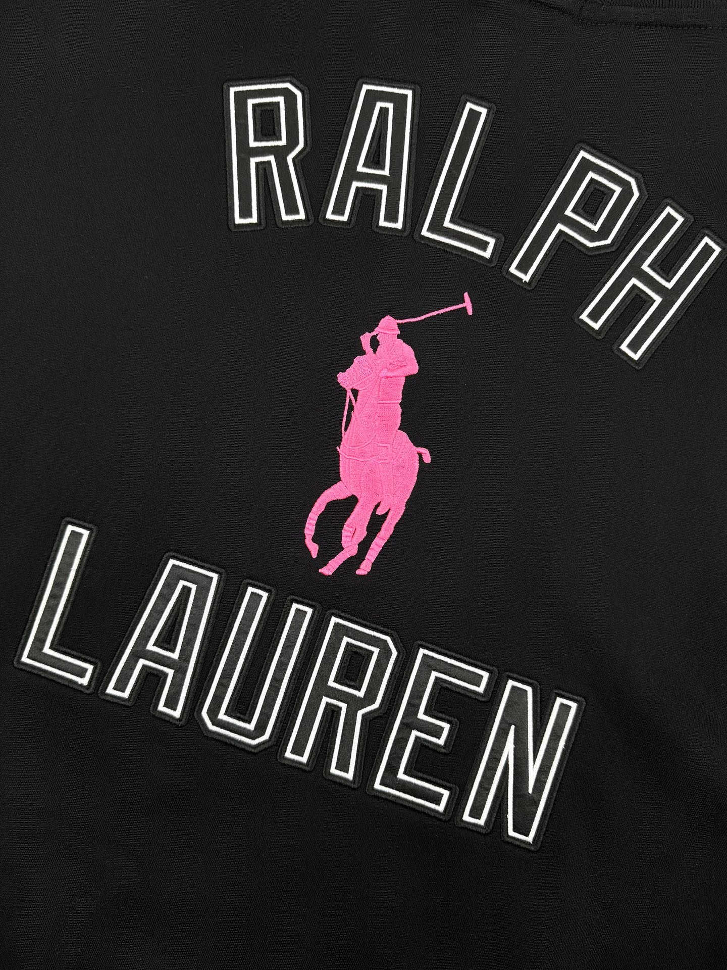 Polo Ralph Lauren Black Cotton-Blend Fleece Polo 120207 - Image 6
