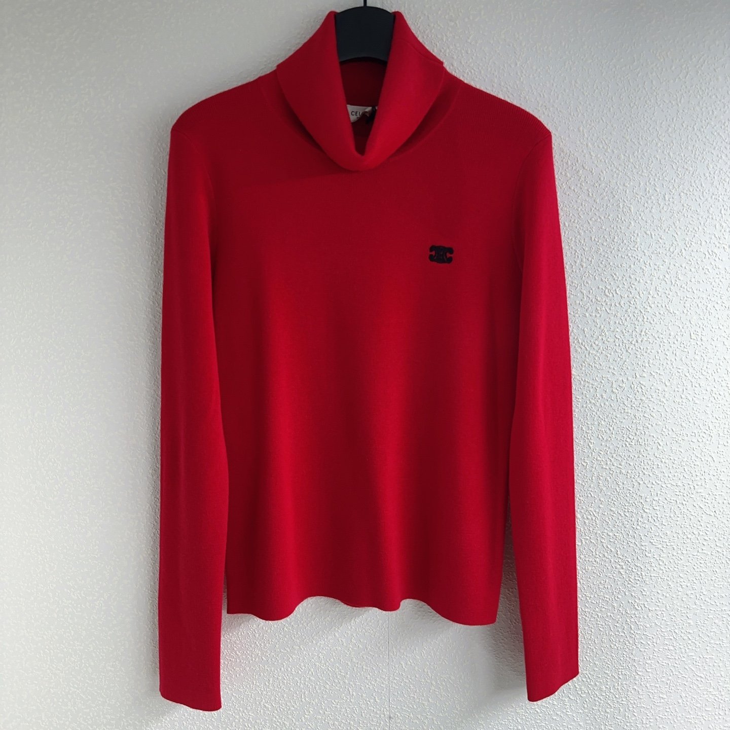 Céline Colorful Logo Embroidered Pullover Knit Shirt D120302 - Image 2