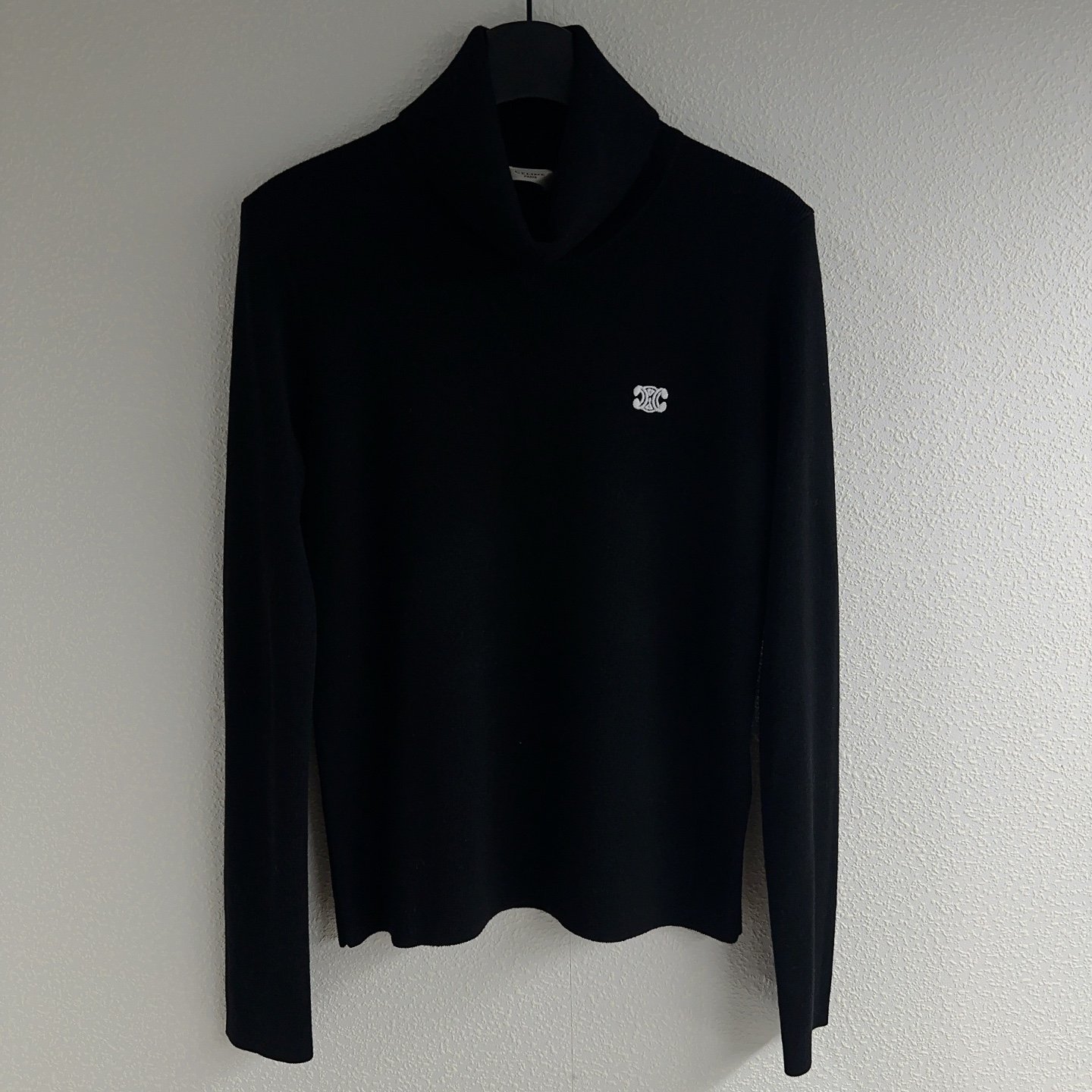 Céline Colorful Logo Embroidered Pullover Knit Shirt D120302 - Image 3