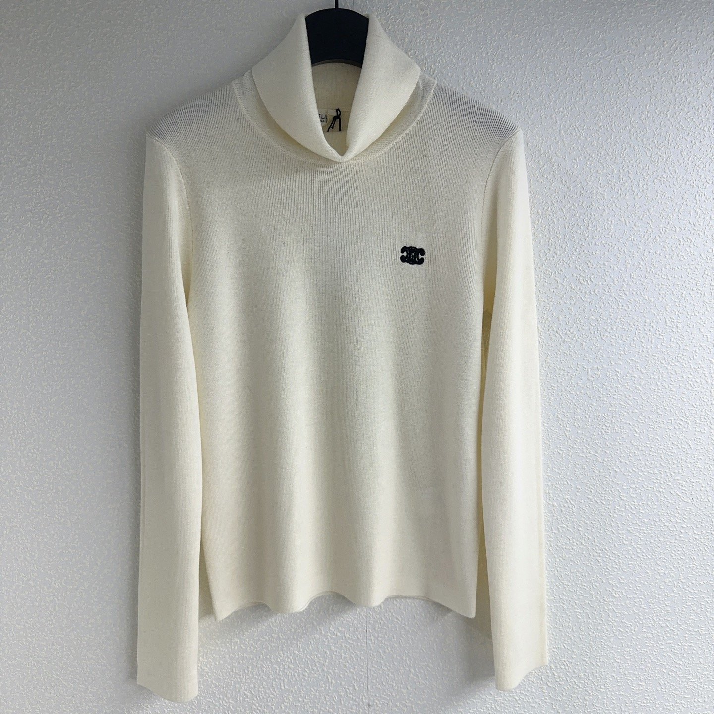 Céline Colorful Logo Embroidered Pullover Knit Shirt D120302 - Image 4