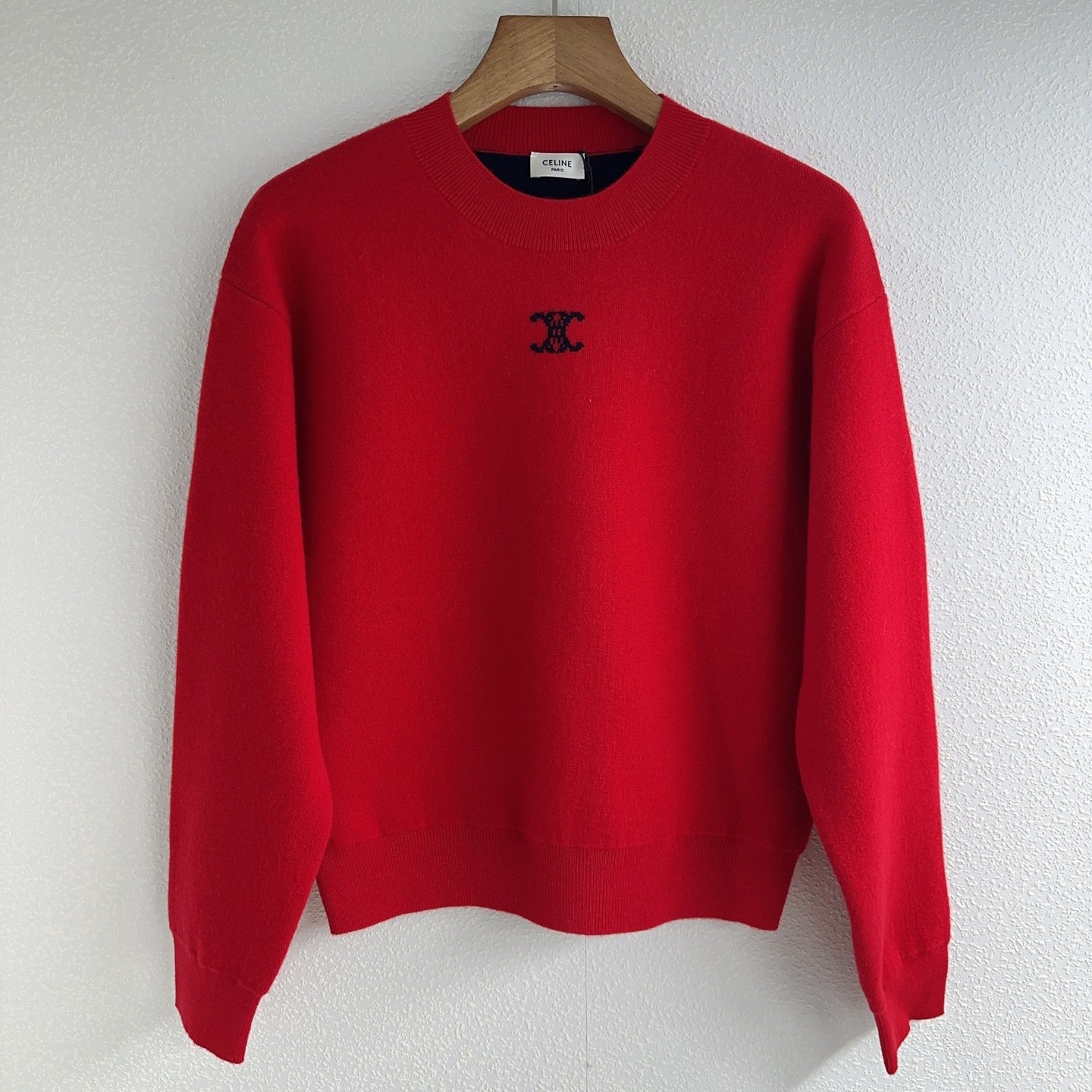Céline Colorful Logo Embroidered Pullover Knit Shirt D120302 - Image 6