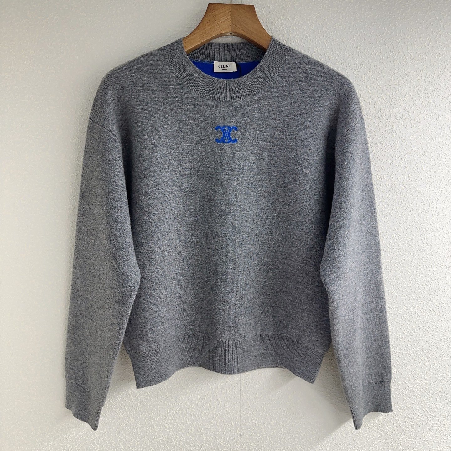 Céline Colorful Logo Embroidered Pullover Knit Shirt D120302 - Image 7