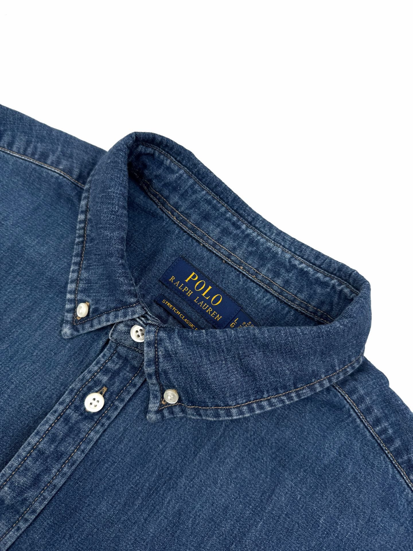 Polo Ralph Lauren Blue Denim Oxford Shirt 120408 - Image 4