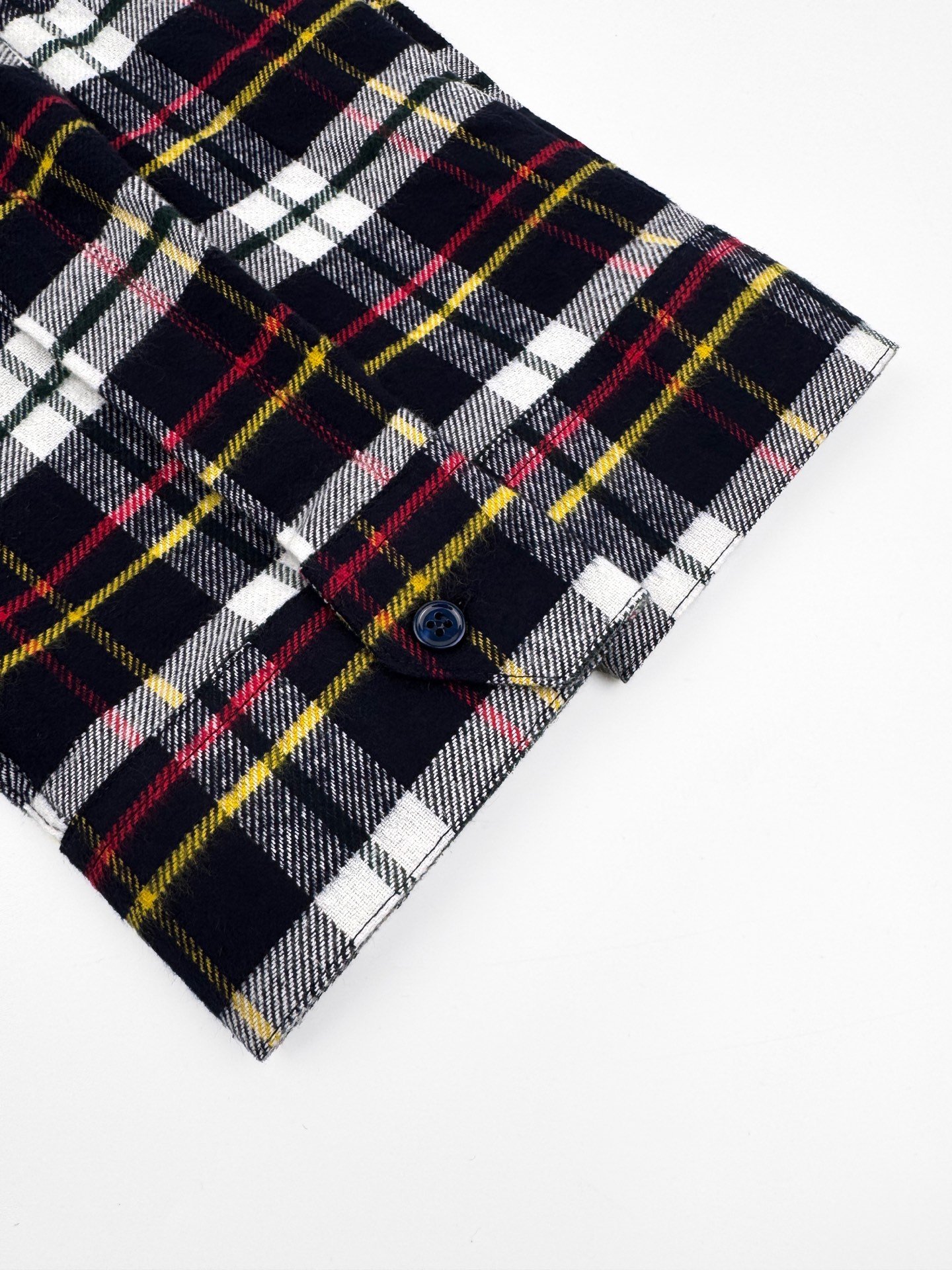 CELINE relaxed shirt IN BRUSHED CHECKED WOOL 120802 - Image 8