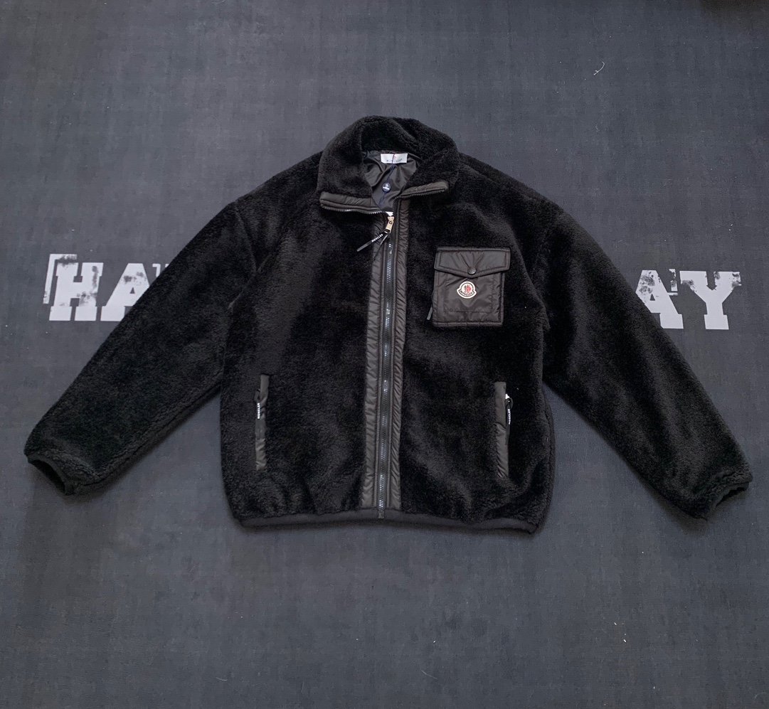 Moncler Teddy Fur Zipper Coat D121201 - Image 3