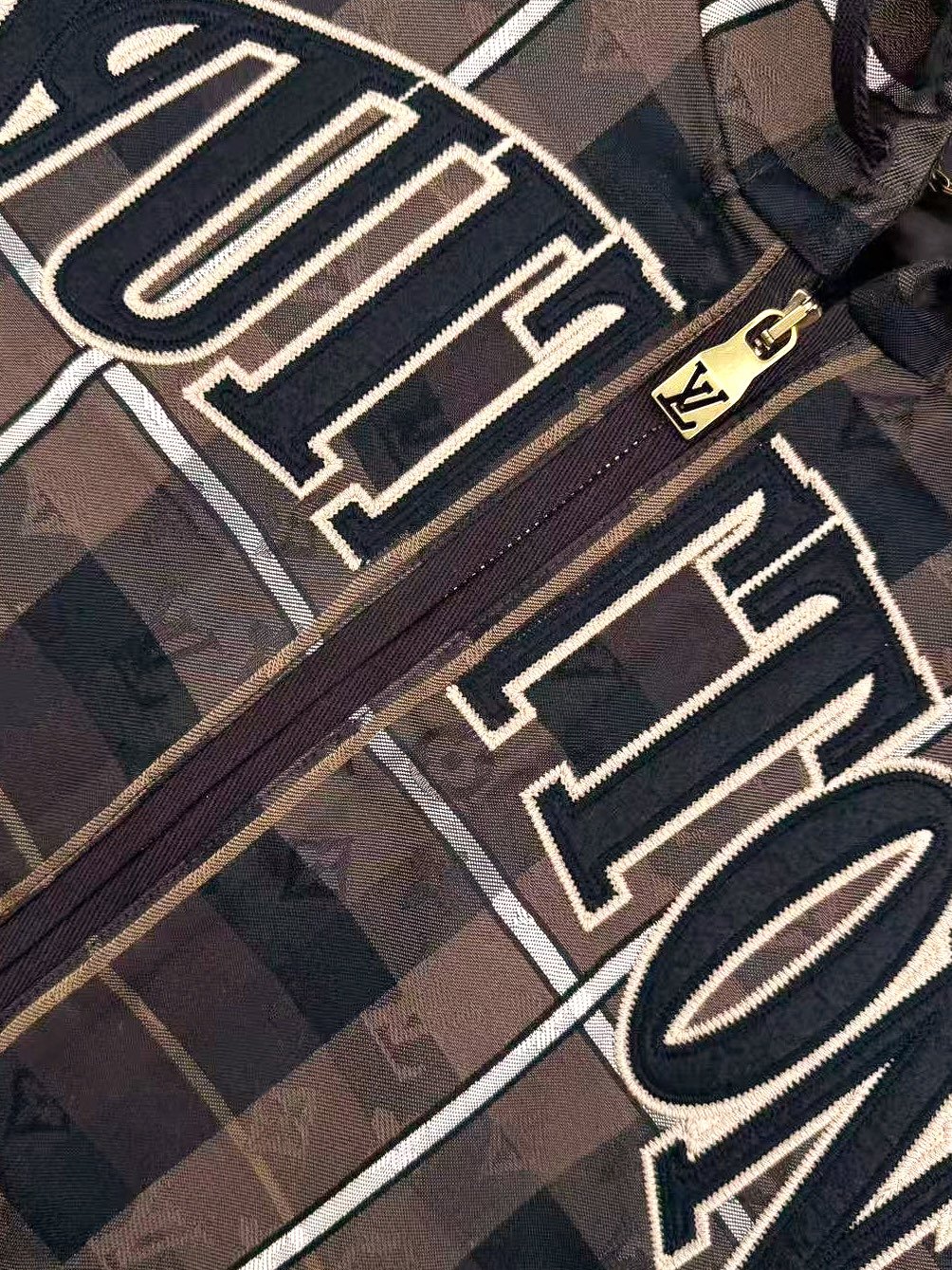 Louis Vuitton Monogram Check hooded blouson 121207 - Image 5