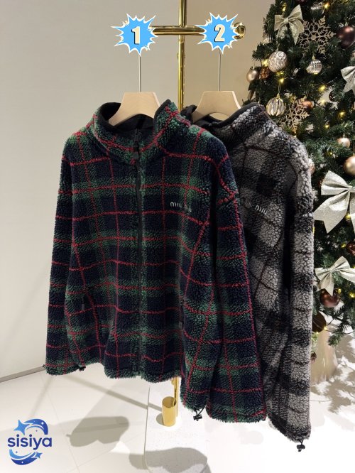 Miu Miu Technical Gazar and Fleece Bomber Jacket D121805