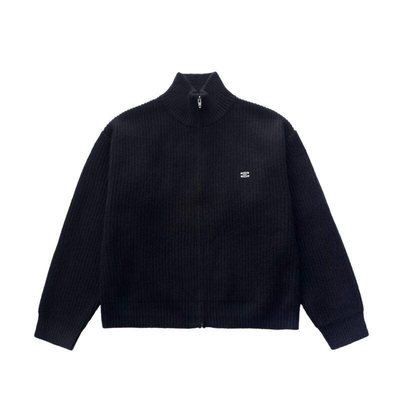 Céline zip-up short-sleeved sweater coat D122301