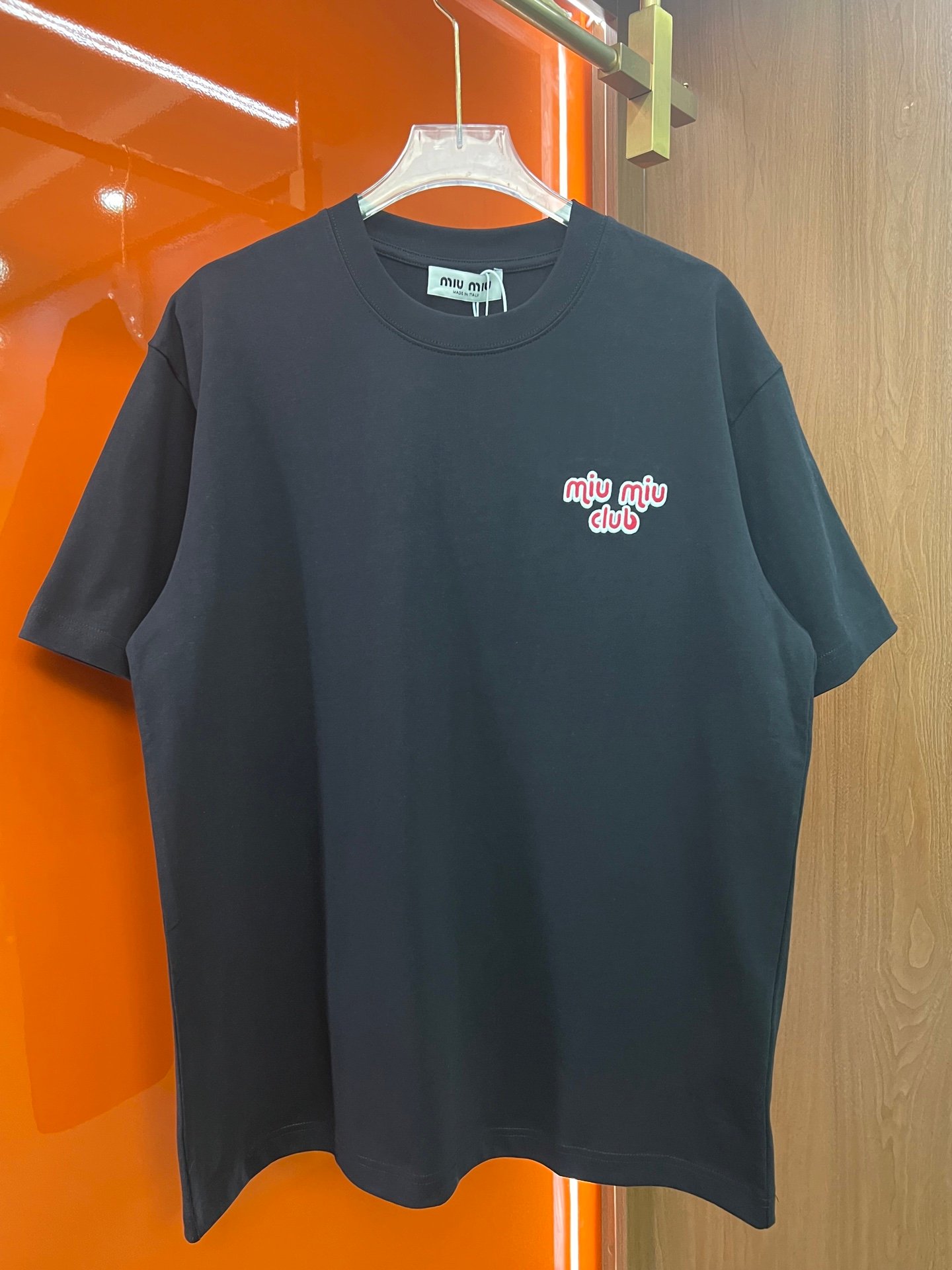 MiuMiu three-dimensional multi-dimensional element embroidered T-shirt 122303 - Image 3