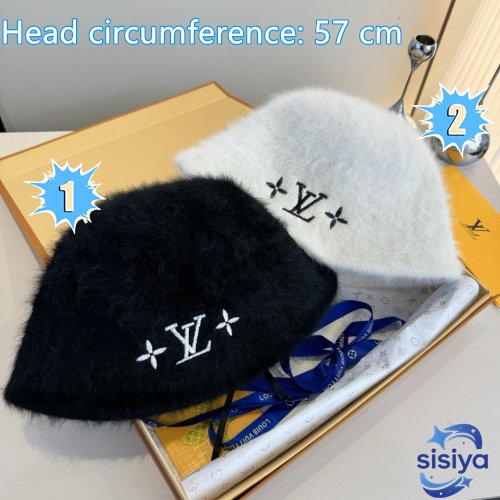 Louis Vuitton LV Fluffy Hat S00 L122406