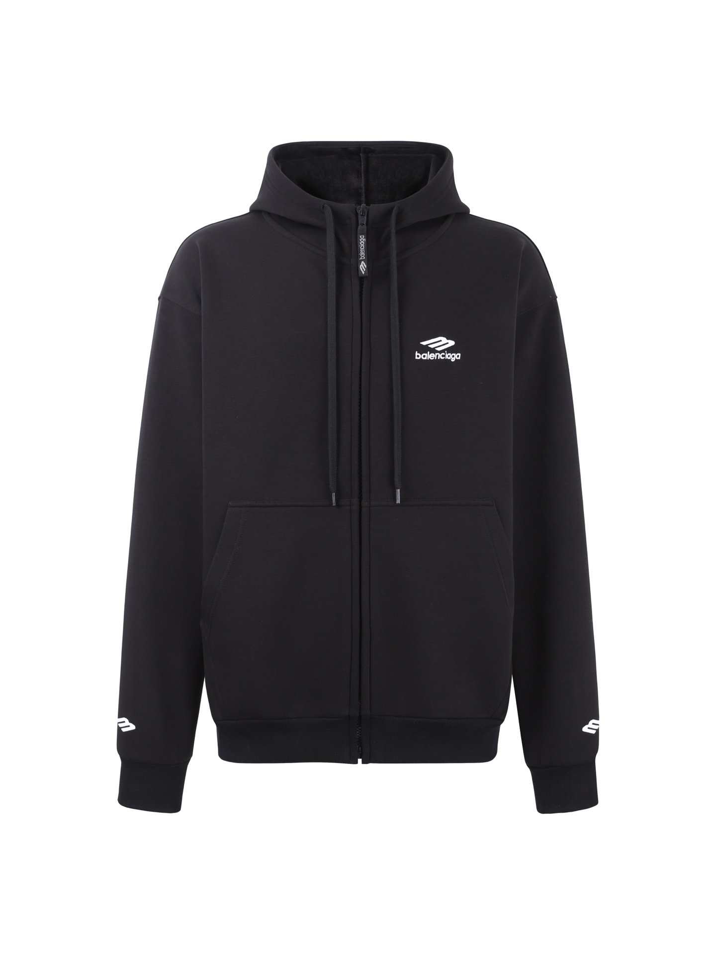 BALENCIAGA Velvet Hooded Sweatshirt 122601