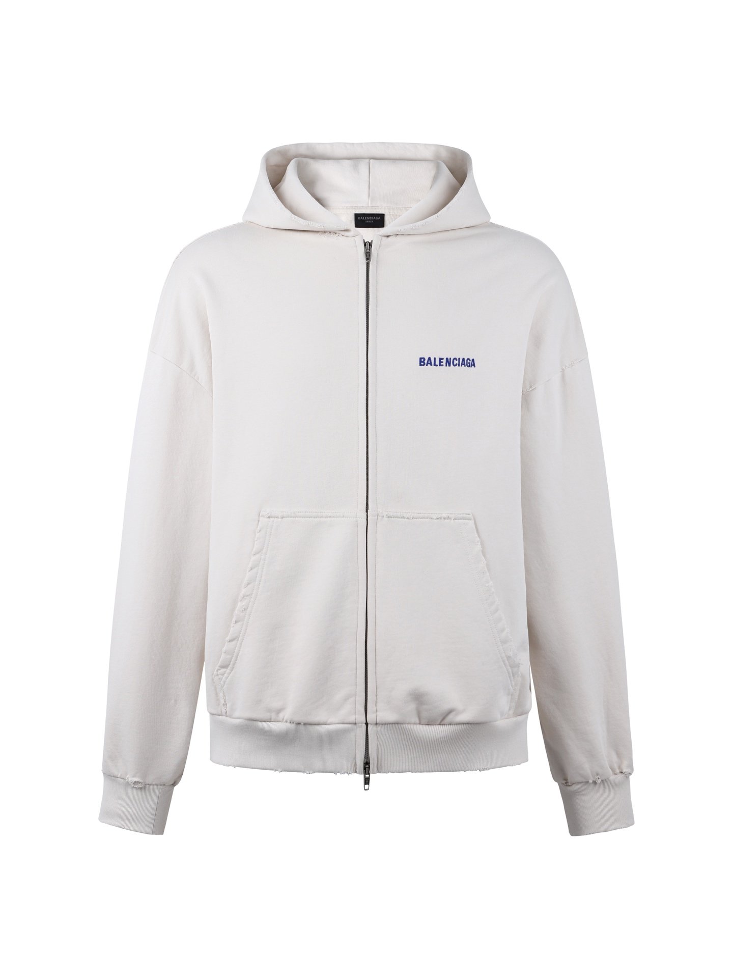 Balenciaga logo-embroidered zip-up Hoodie 123007