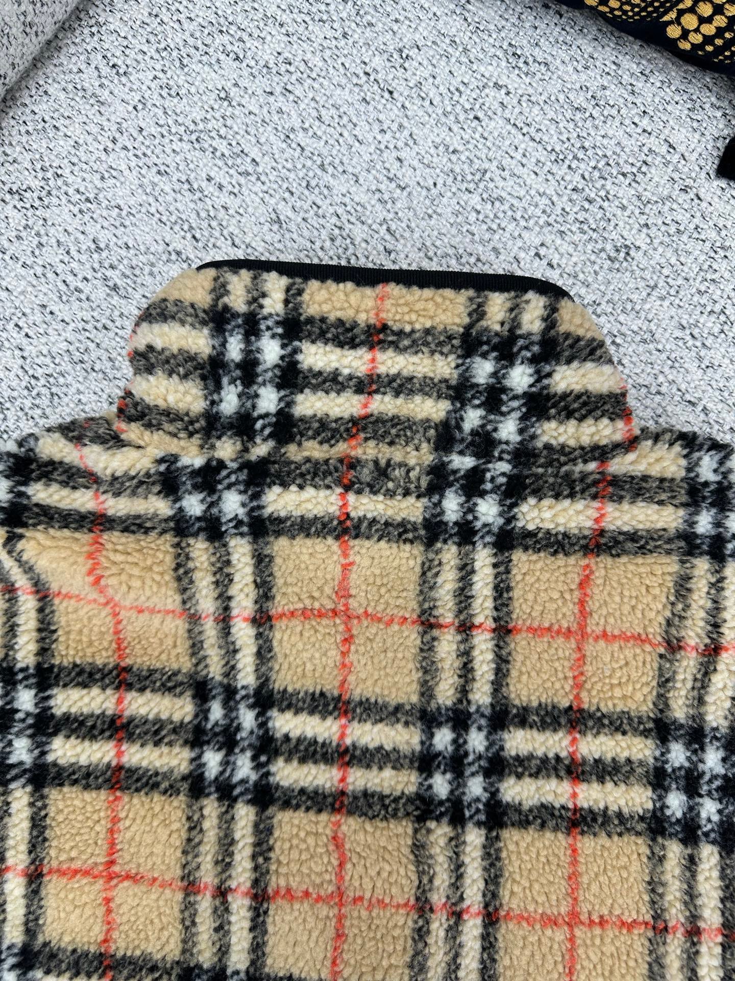 Burberry Check wool-blend zip-up jacket 123008 - Image 9