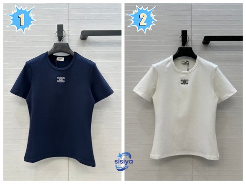 Celine Triomphe Logo T-shirt. D120603