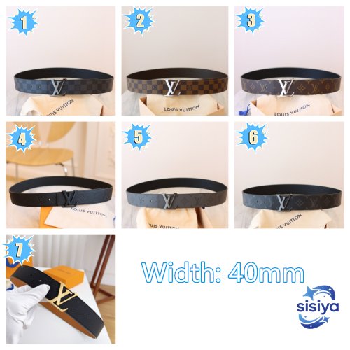 Louis Vuitton LV Initiales 40mm Reversible belt L121006