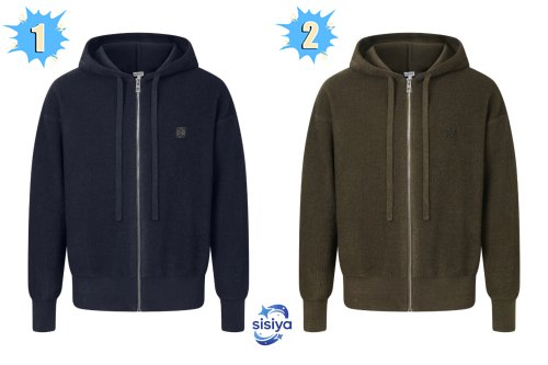 Loewe Anagram zip-up hoodie 121707